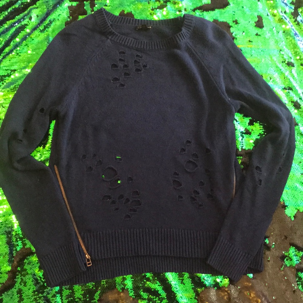 Navy sweater